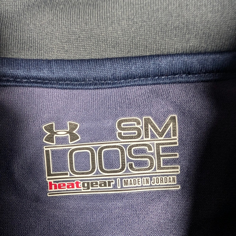 Yale Bulldogs Shirt Mens Small Blue NCAA Under Armour HeatGear 1/4 Zip - Picture 3 of 10
